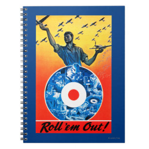 Roll 'em Out Royal Canadian Air Force Notebook