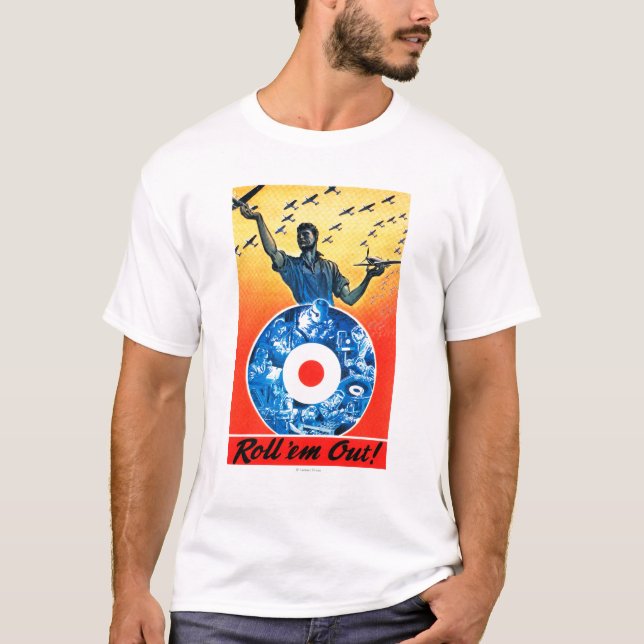 Roll 'em Out Royal Canadian Air Force T-Shirt (Front)
