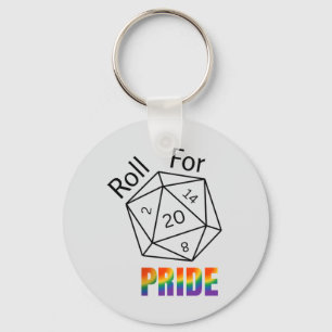 Roll for Pride Keychain