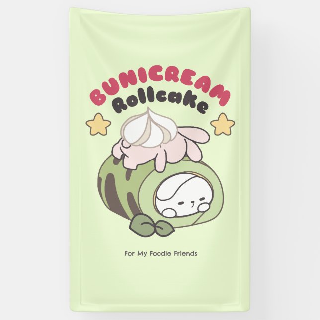 Roll Into Sweetness Bunicream Rollcake Delight Banner (Vertical)