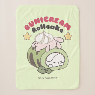 Roll Into Sweetness Bunicream Rollcake Delight Sherpa Blanket
