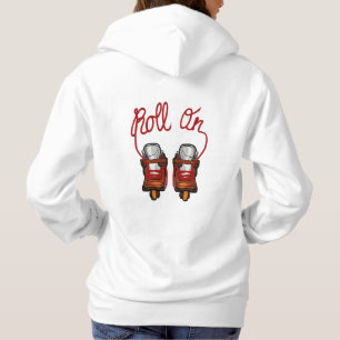 Roll On Aggressive Rollerblades Hoodie