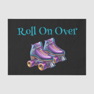 Roll On Over Rollerskate Birthday Party Tissue Paper