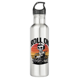 Roll On Skeleton Nurse – Dark Humor Healthcare Vib 710 Ml Water Bottle