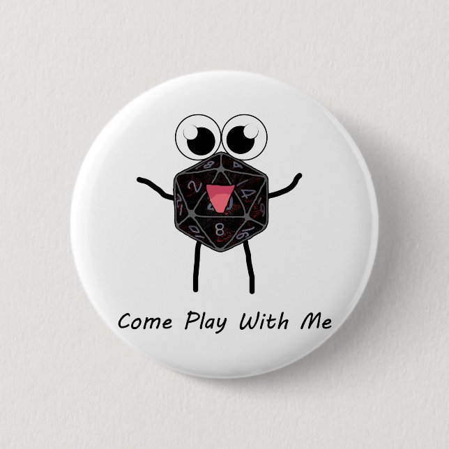 Roll the Dice 2 Inch Round Button (Front)