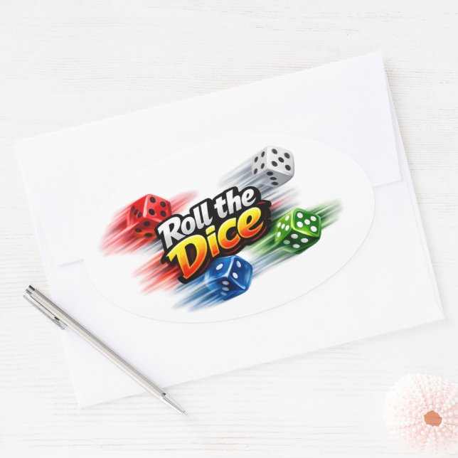 Roll the Dice Motion Sticker (Envelope)