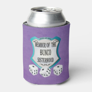 Roll The Dice Purple Friends Bunco Sisterhood Can Cooler