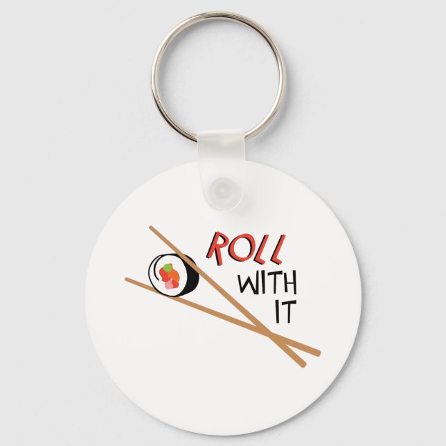 Roll With It Keychain (Front)
