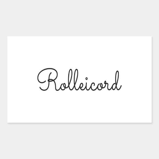 Rolleicord Early 1930's Sticker (Front)