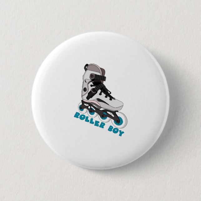 Roller Boy 2 Inch Round Button (Front)