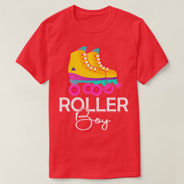 Roller Boys Roller Skates Funny gift T-Shirt (Design Front)