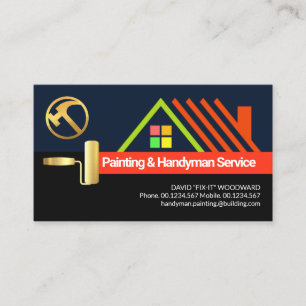 Roller Brush Painting Creative Rooftop #ZazzleMade Business Card
