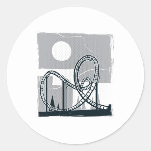 Roller Coaster Stickers 54 Results Zazzle CA