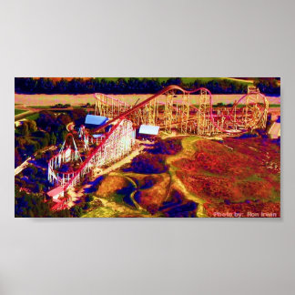 Roller Coaster Digital Festival Poster