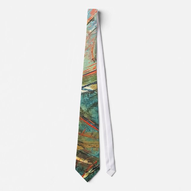 Roller Coaster Dreams Abstract Art Tie (Front)