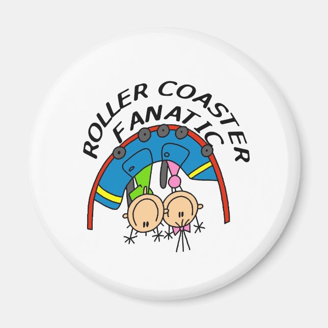 Roller Coaster Fanatic Magnet (Front)