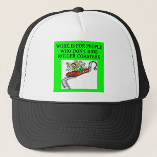 roller coaster fanatic trucker hat