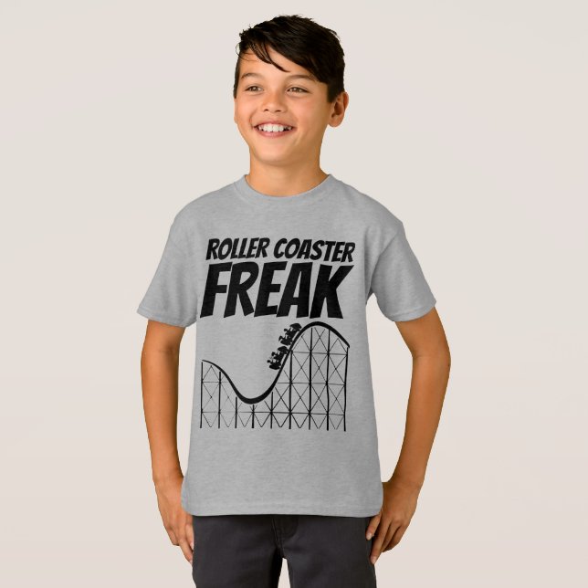 ROLLER COASTER FREAK KIDS T-SHIRTS (Front Full)