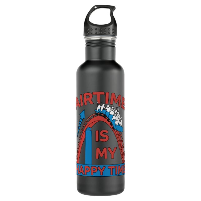 Roller Coaster Funny Amusement Park Gift 710 Ml Water Bottle (Front)