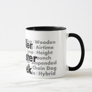 Roller Coaster Geek Coffee Mug