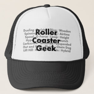 Roller Coaster Geek Trucker Hat