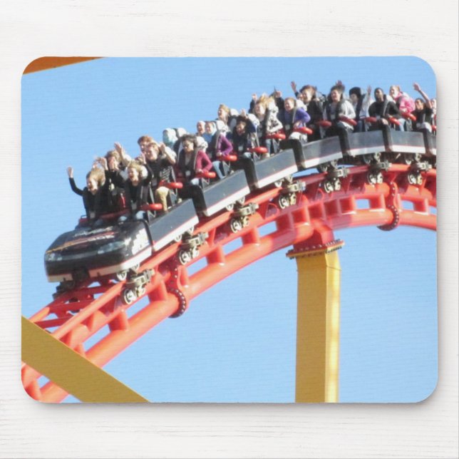 Roller Coaster high thrill Mouse Pad (Front)