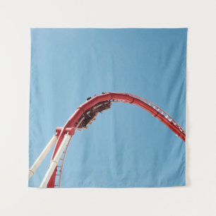 Roller coaster in the morning tapestry