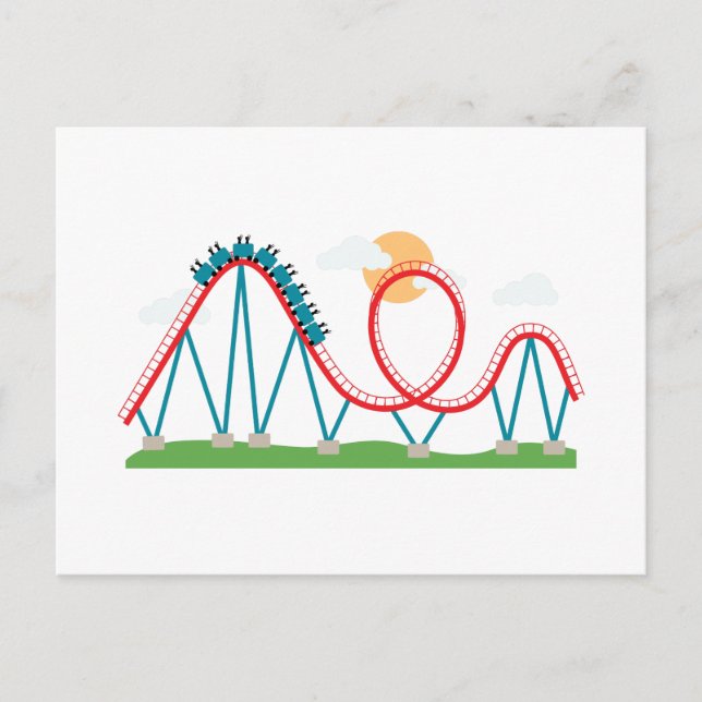 Roller Coaster Postcard (Front)