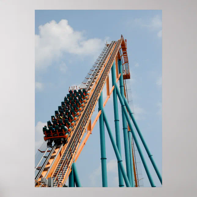 Roller Coaster Poster Zazzle