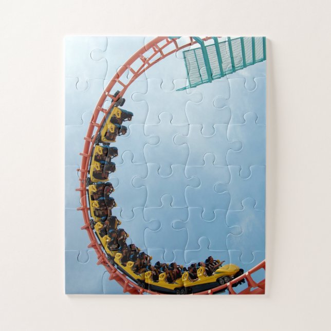 Roller Coaster Ride Jigsaw Puzzle (Vertical)