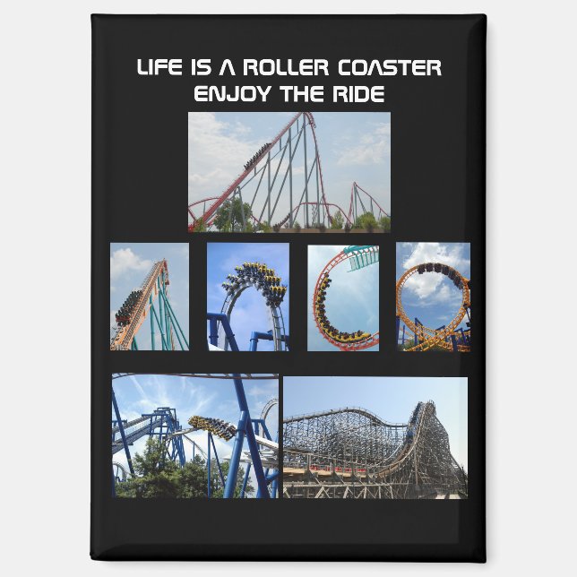 Roller Coaster Ride Magnet (Front)