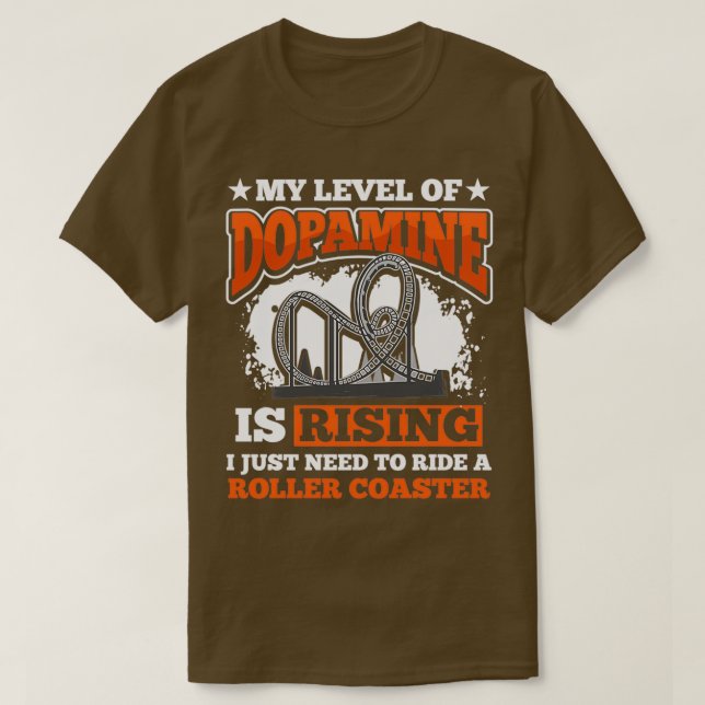 Roller Coaster Theme Park Amusement Park Riding T-Shirt (Design Front)
