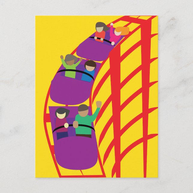 Roller Coaster Upclose Postcard (Front)