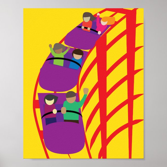 Roller Coaster Upclose Poster (Front)