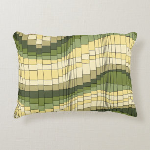 Roller Coaster Vintage Psychedelic Striped Decorative Pillow