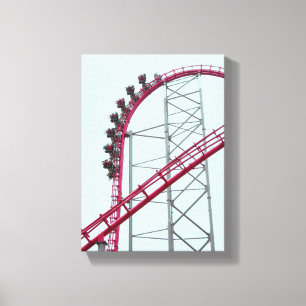 Roller Coaster X2 Six Flags Magic Mountain Canvas Print