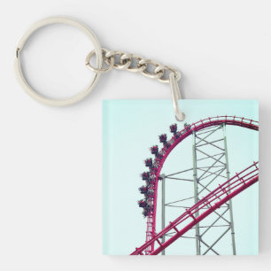 Roller Coaster X2 Six Flags Magic Mountain Keychain