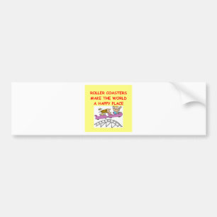roller coasters bumper sticker