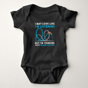 Roller Coasters - theme park Design Baby Bodysuit