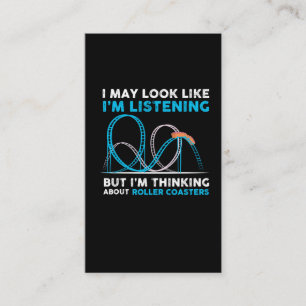 Roller Coasters - theme park Design Business Card
