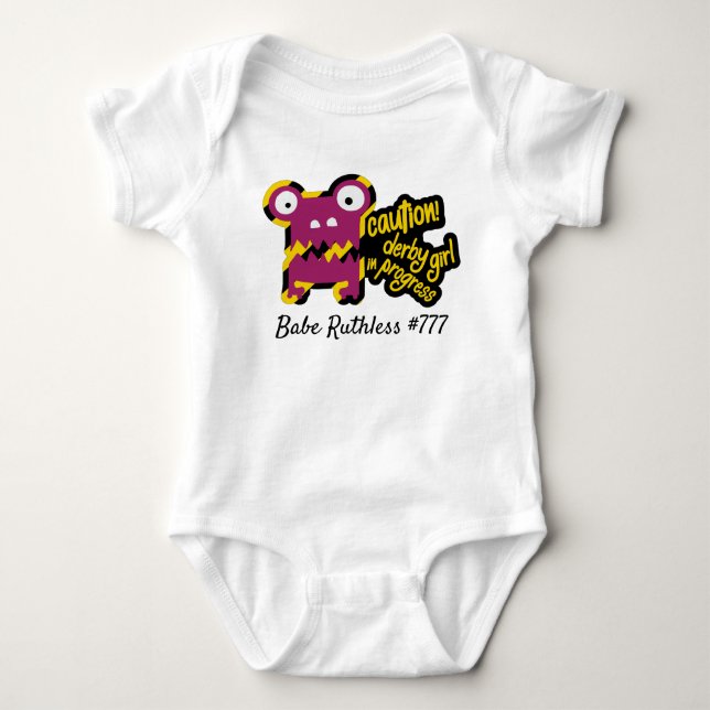Roller Derby Baby Bodysuit - Personalize It! (Front)