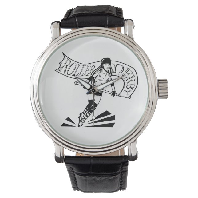 Roller Derby Banner Girl Watch (Front)