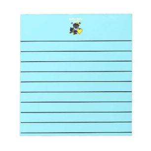 Roller Derby Chick (Yellow) Notepad