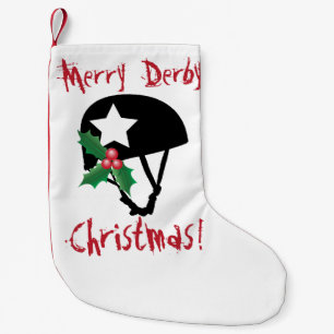Roller Derby Christmas, Roller Skating Small Christmas Stocking