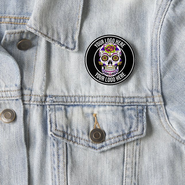 Roller Derby Circle Logo 2 Inch Round Button (In Situ)