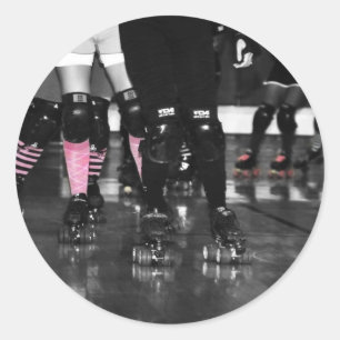 Roller Derby Classic Round Sticker