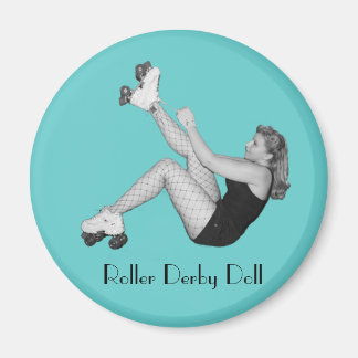 Roller Derby Doll Magnet