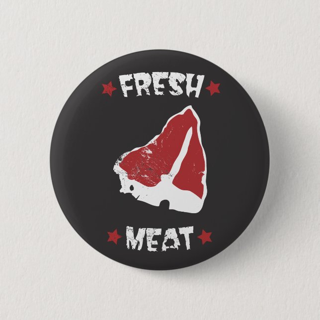 Roller Derby - Fresh Meat 2 Inch Round Button (Front)