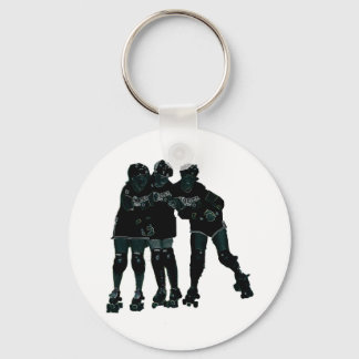 Roller Derby Girls Keychain