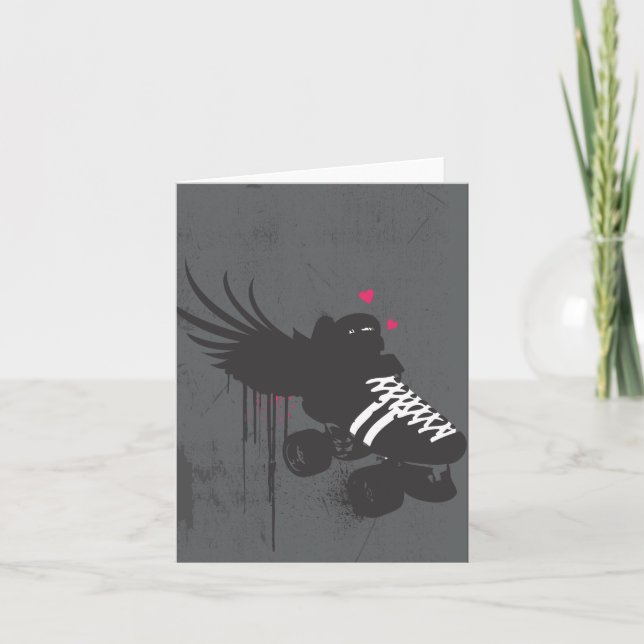 Roller Derby Greeting Card (Front)